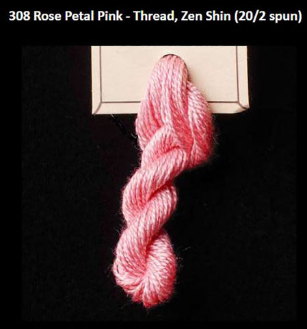 TREENWAY SILKS - Zen Shin (20/2) Silk Thread - # 0308 Rose Petal Pink - ON SALE - 40% OFF
