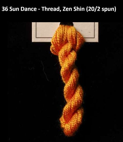 TREENWAY SILKS - Zen Shin (20/2) Silk Thread - # 0036 Sun Dance - ON SALE - 40% OFF