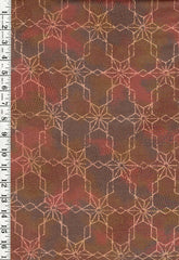 404 - Japanese Silk - Asanoha & Hexagons - Multi-Colors