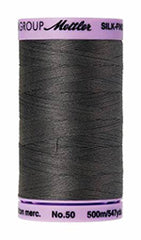 Mettler Cotton Sewing Thread - 50wt - 547 yd/ 500M - 0416 Dark Shadow