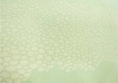 403 - Japanese Silk - Clouds, Leafy Branches & Pebbles - Soft Mint Green