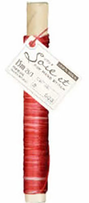 Soie et Silk Embroidery Floss - Variegated # 503 - Raspberry & Pink