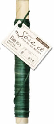 Soie et Silk Embroidery Floss - Variegated # 514 - Dark Forest Greens