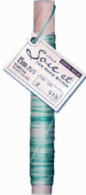 Soie et Silk Embroidery Floss - Variegated # 515 - Aqua & White