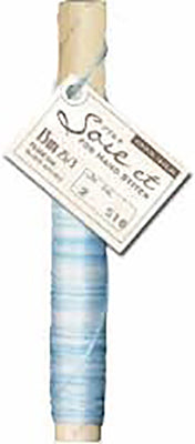 Soie et Silk Embroidery Floss - Variegated # 516 - Soft Blue & White