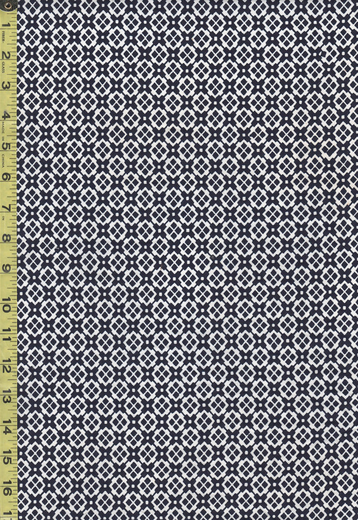 Yukata Fabric - 542 - Floating Boxes & Dots
