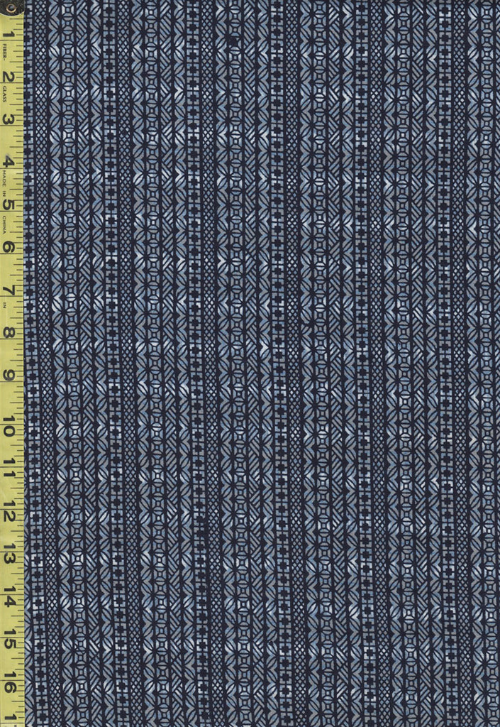 Yukata Fabric - 543 - Tiny Geometric Columns (Expo Commemorative)