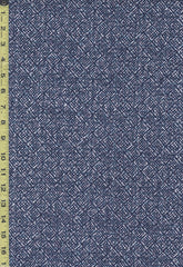 Yukata Fabric - 546 - Diagonal Square Mesh - Indigo & Blue