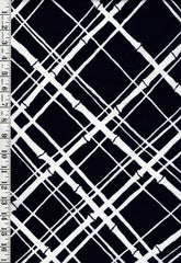 Yukata Fabric - 568 - Bamboo Trellis - Indigo