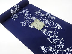 Yukata Fabric - 641 - Japanese Iris - Indigo - Last 1 7/8 Yards