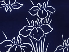 Yukata Fabric - 641 - Japanese Iris - Indigo - Last 1 7/8 Yards
