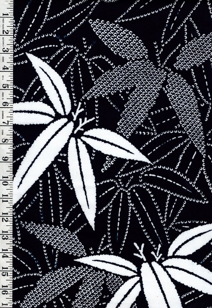 Yukata Fabric - 679 - Faux Shibori Bamboo - Indigo