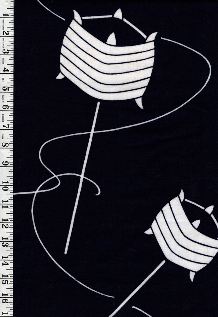 Yukata Fabric - 686 - Spinning Tops - Indigo