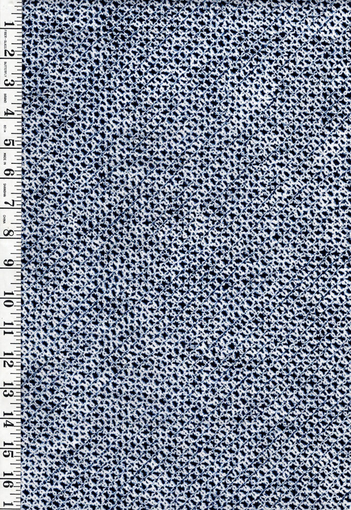 Yukata Fabric - 690 - Shibori Motif - Indigo