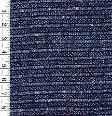 Yukata Fabric - 694 - Small Rows with Tiny Bars - Indigo