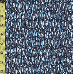 Yukata Fabric - 738 - Abstract Drops - Indigo & Blue