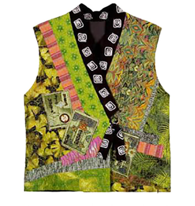 Wearables - Christine Barnes - Kimono Collage Vest