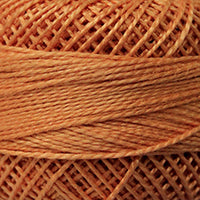 Presencia Perle Cotton - Size 8 - 7636 LIGHT ORANGE SPICE