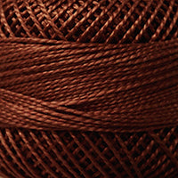 Presencia Perle Cotton - Size 8 - 7656 DARK MAHOGANY