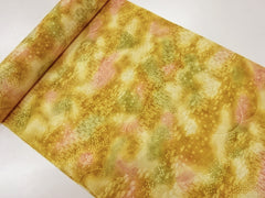 779 - Japanese Combined Weave - Abstract Hillside - Gold Ochre