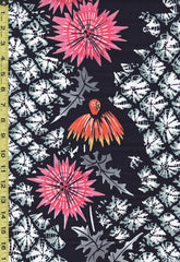 Yukata Fabric - 809 - Dandelion Thistles - Indigo