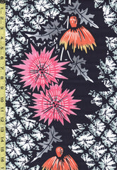 Yukata Fabric - 809 - Dandelion Thistles - Indigo
