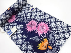 Yukata Fabric - 809 - Dandelion Thistles - Indigo