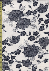 Yukata Fabric - 811 - Camelias - White