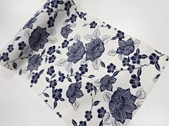 Yukata Fabric - 811 - Camelias - White