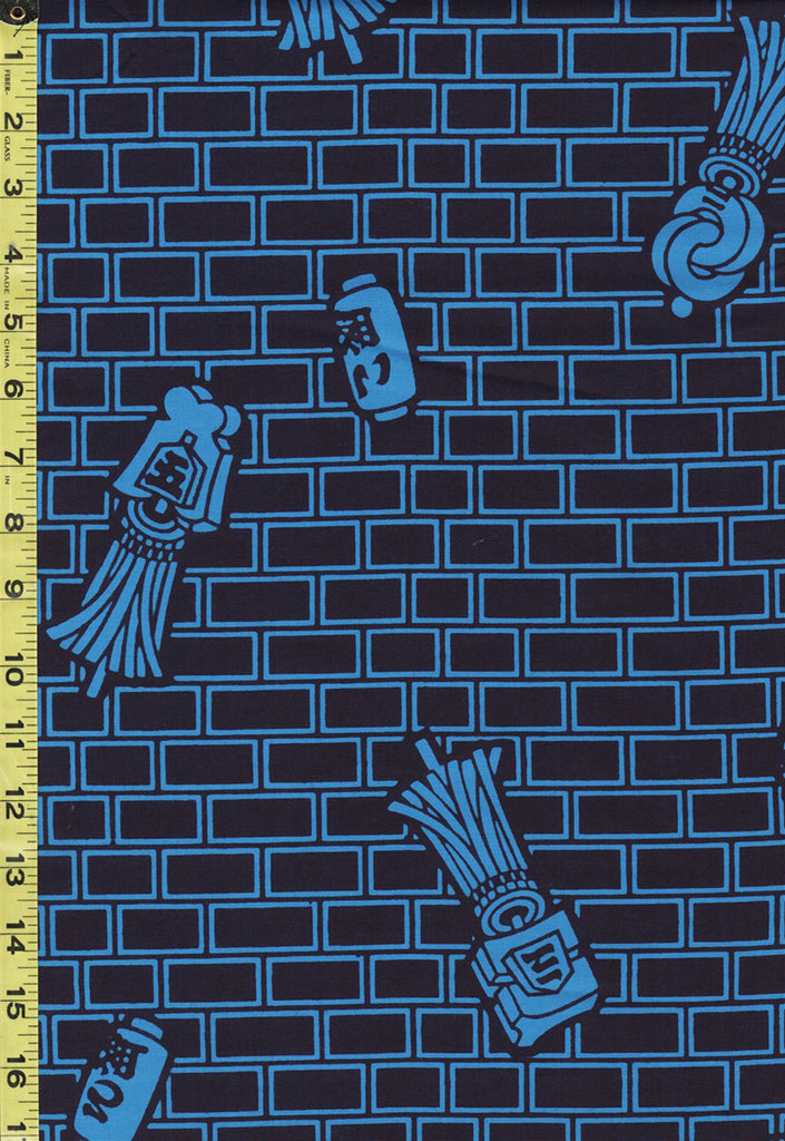 Yukata Fabric - 825 - Matoi (Firemen's Flags) - Indigo