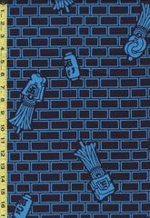 Yukata Fabric - 825 - Matoi (Firemen's Flags) - Indigo