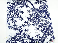 Yukata Fabric - 834 - Large Leafy Branches - White