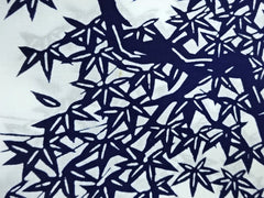 Yukata Fabric - 834 - Large Leafy Branches - White