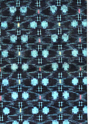 Japanese Kasuri - Abstract Pinebark Motif, Dots & Hatches # 13175