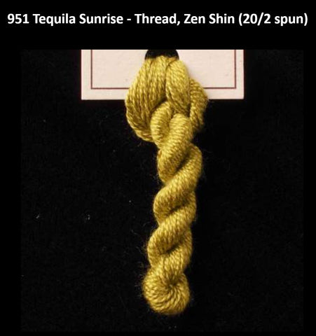 TREENWAY SILKS - Zen Shin (20/2) Silk Thread - # 0951 Tequila Sunrise - ON SALE - SAVE 40%
