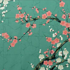 Asian - Alexander Henry - Cherry Blossom Branches - Teal