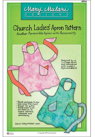 Apron Pattern - Mary Mulari - Church Ladies Apron