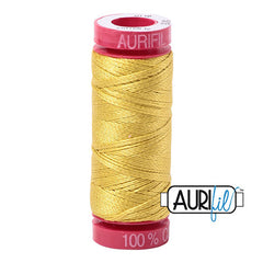 Aurifil 12wt Cotton Thread - 54 yards - 5015 Golden Yellow