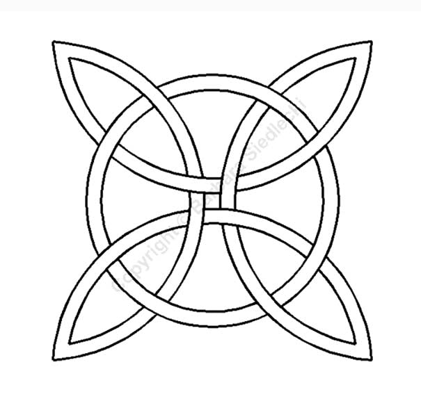 Sashiko Stencil - BS19 - Celtic Design - 4 3/4"