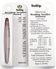 Notions - Tulip Beading Needles - 4 Needles - Assorted Sizes