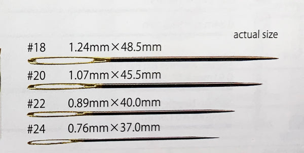 Hand Embroidery Needle Sizes Explained [With Needle Size Chart] - Crewel  Ghoul