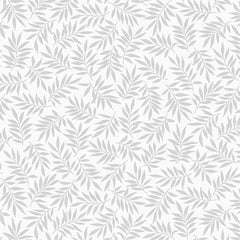 *Blender - Century Whites - Small Leafy Branches - CS-9695-WW - White on White - ON SALE - SAVE 30% - Last 2 1/4 yards
