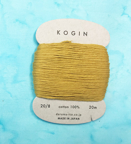Sashiko Thread - Daruma - Thick Weight for Kogin & Sashiko - 20m - # 02 Gold