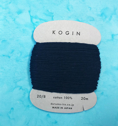 Sashiko Thread - Daruma - Thick Weight for Kogin & Sashiko- 20m - # 08 Black