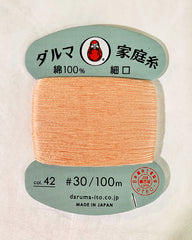 Daruma Hand Sewing Thread - 30wt Hand Sewing Thread - # 42 Cantaloupe