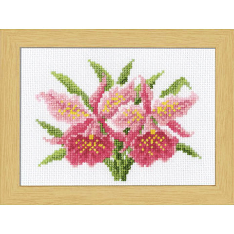 *Olympus Cross Stitch Flower Kit - # 7506 - January - Cattleya - ON SALE - SAVE 50%