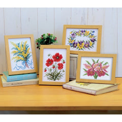 *Olympus Cross Stitch Flower Kit - # 7507 - February - Mimosa - ON SALE - SAVE 50%