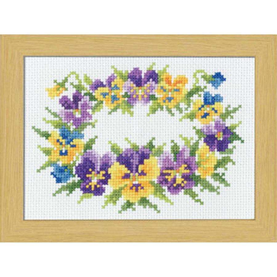 *Olympus Cross Stitch Flower Kit - # 7508 - March - Pansy - ON SALE - SAVE 50%
