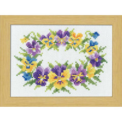 *Olympus Cross Stitch Flower Kit - # 7508 - March - Pansy - ON SALE - SAVE 30%
