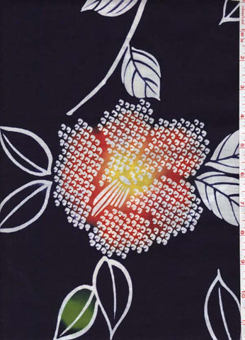 Yukata Fabric - 074 - Shibori Dot Floral